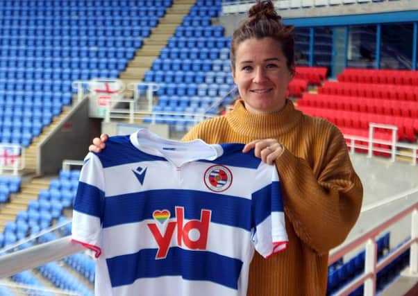 Emma Mitchell has completed a move from Arsenal to Reading. Pic courtesy of Reading FC.
