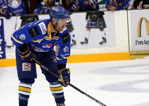 Kyle Horne in action for Fife Flyers in 2014.