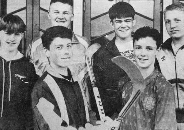 Fife Flames' U16s players who took part in a training programme in 1990.