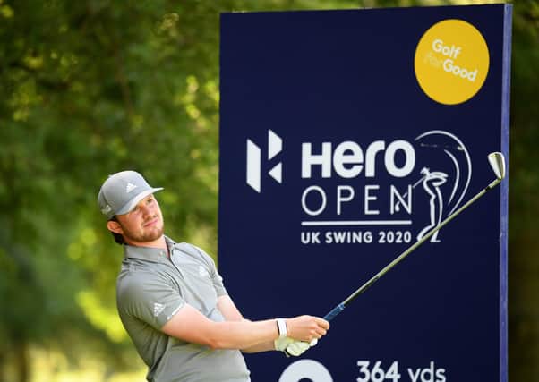 Connor Syme in action at last week's Hero Open near Birmingham (picture by Ross Kinnaird/Getty Images)