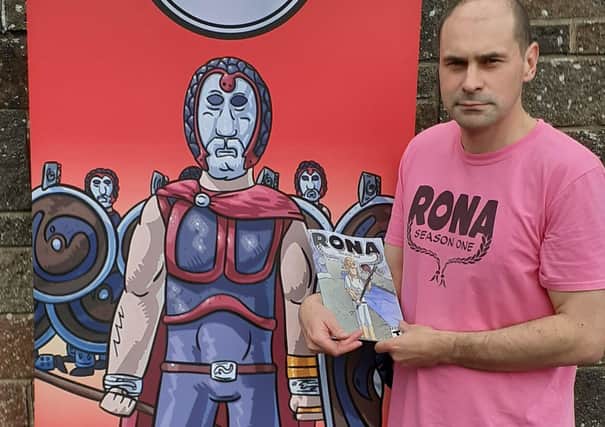 Barry Lumsden of Iron Dynasty comics with his latest offering; Rona