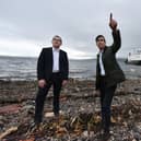 Chancellor Rishi Sunak and Leader of the Scottish Conservatives, Douglas Ross, on a recent visit to the Isle of Bute.

Photo: Jon Devlin