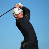Connor Syme tees off in Paphos, Cyprus (picture by Andrew Redington/Getty Images)