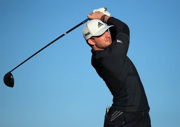 Connor Syme tees off in Paphos, Cyprus (picture by Andrew Redington/Getty Images)