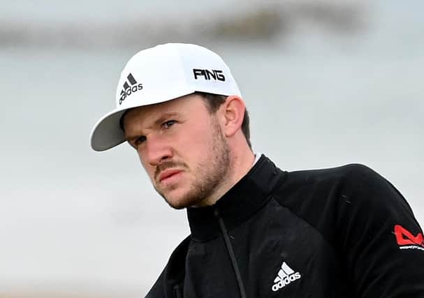 Connor Syme  during the practice round prior to the Aberdeen Standard Investments Scottish Open at The Renaissance Club on September 30, 2020 in North Berwick, Scotland. (Photo by Ross Kinnaird/Getty Images)