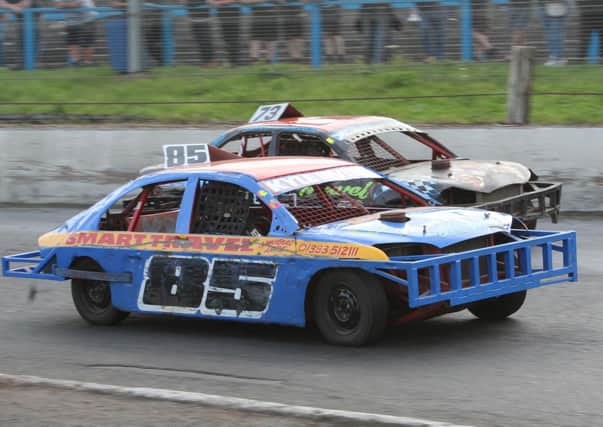 Glenrothes driver Kyle Irvine in his saloon. Stock image.