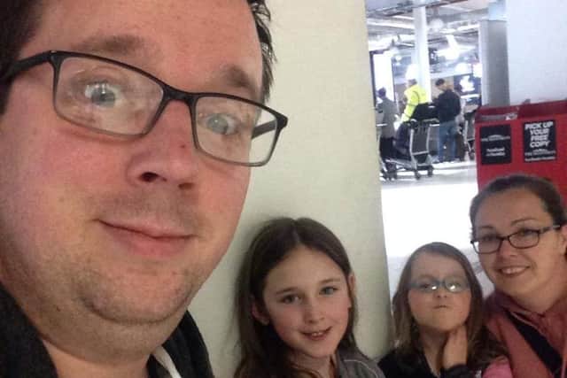Gary with his family.