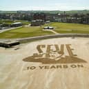 The sand art on the banks of the famous Old Course. Pic courtesy of The R&A