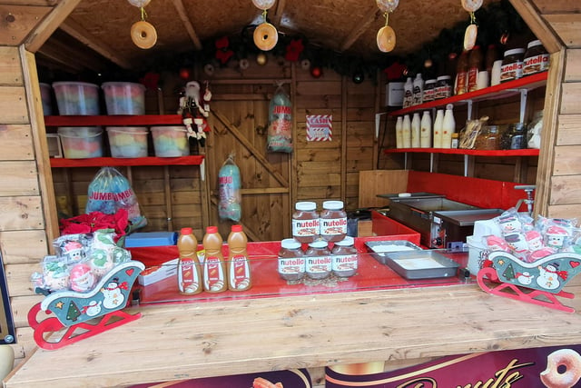 Enjoy churros, donuts and other sweet treats at the Christmas market