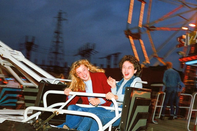 The picture, from 1985, shows friends Toni Cray (nee Pignatiello) and Teresa Weston (nee McPartlin) on the Sizzler at the Town Bridge Fair in Peterborough. Toni said: “We had just left Stanground Comprehensive School after taking our CSE/GCE exams and a big gang of us went to the fair on the Friday night to celebrate. I was 15 and Teresa was 16.”
