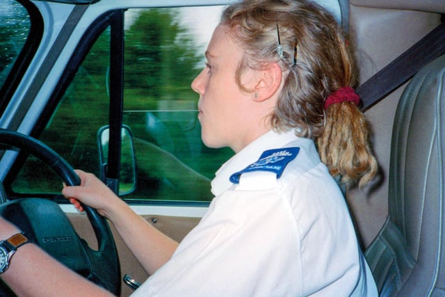 The picture, dated 1999, shows Jo Gamble (née Hyde). She joined what was then the East Anglian Ambulance Trust as a student
Ambulance Technician in 1999, at a time when three Tri-Star Chevrolet ambulances covering
the city day and night was ample.