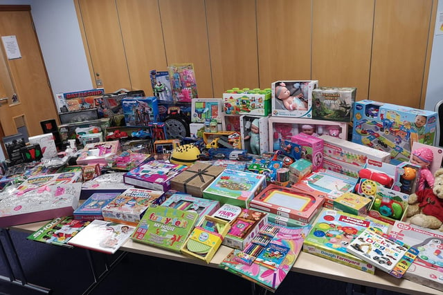 Some of the donated toys