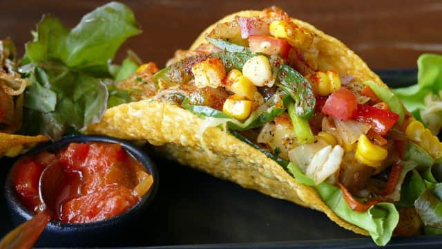 This Taco dish is a mouth-watering example of vegan food