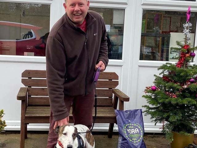 Arthur is a great, friendly and playful boy who loves everyone. He found his family who can give him what he need shortly after arriving. He is a Lurcher.