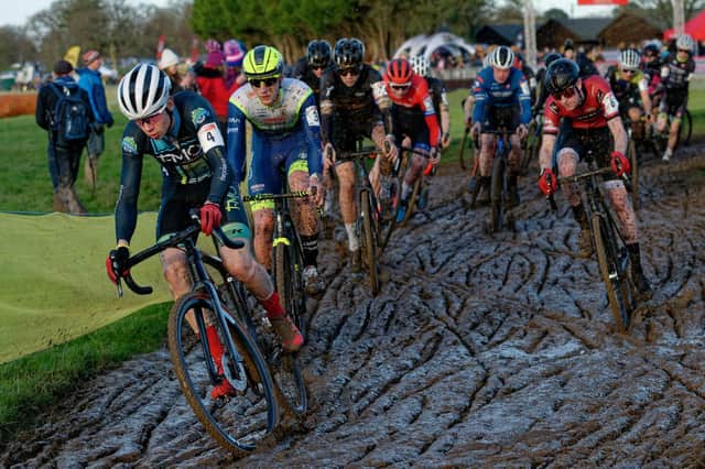 Action from the 2022 HSBC UK | National Cyclo-cross Championships at the South of England Showground. Pictures by Graeme Barden