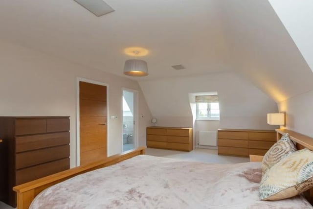 One of six bedrooms in the property, this one is super spacious.