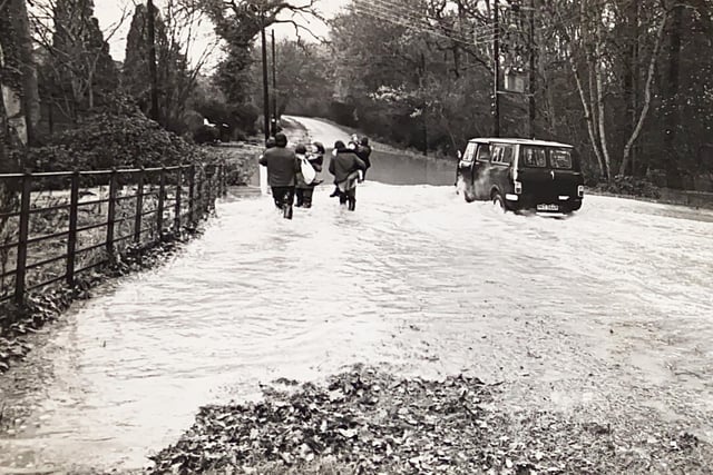 Floods in Horsham, taken November 29, 1976