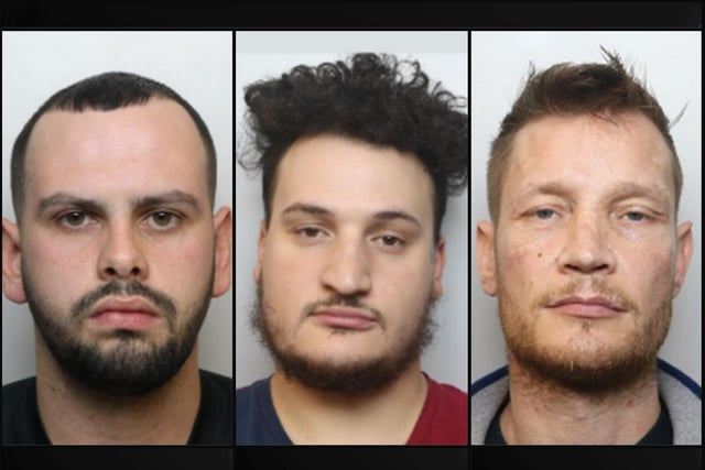 Three men were jailed for a total of 81⁄2 years after threatening a driver with a dummy firearm in a row over drugs. JORDACE SINCLAIR-BAPTISTE, 28, of Kettering, got 27 months for possessing an imitation with intent to cause fear in March 2020. ASHLEY MANNING, 26, of Northampton, and 41-year-old RYAN SINCLAIR, of Wollaston were also charged with possession with intent to supply cannabis and jailed for 40 months and 34 months, respectively.