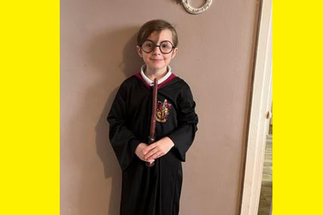 Bailey Eddy aged 5 as Harry Potter