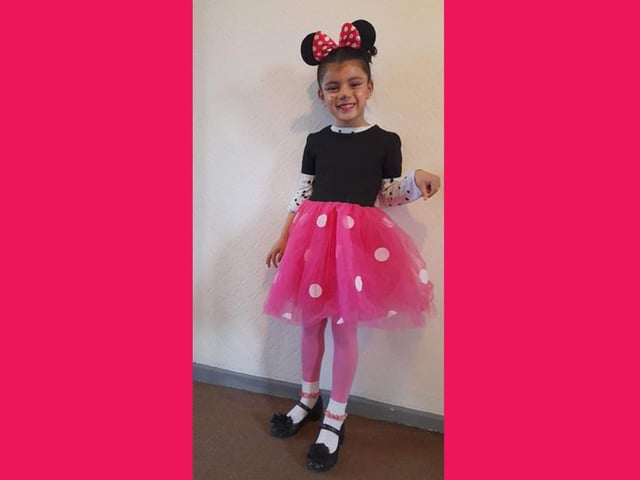 Sakina Fatima as Minnie Mouse