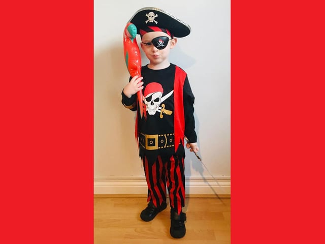 Shay, 4, as a pirate