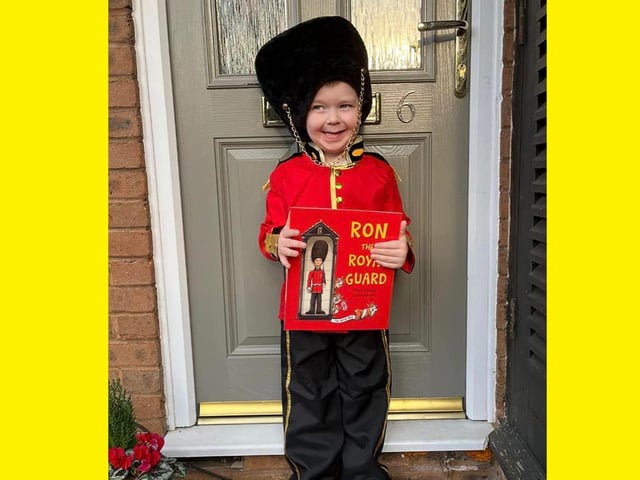Bertie as Ron the Royal Guard