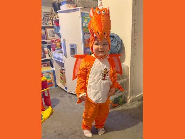 Freddie, aged 2, as Zogg