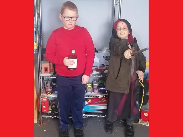 Harry and George Barber as George from George's Marvellous Medicine and Harry Potter