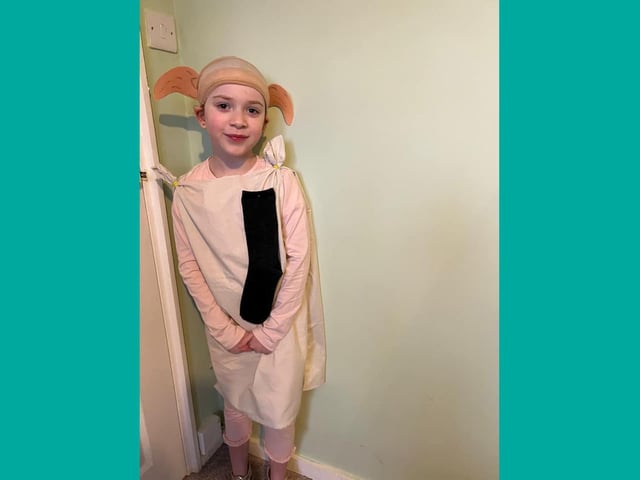 Demi as Dobby the House Elf from Harry Potter