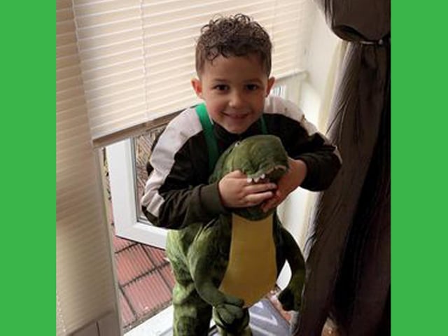 Kalise-Jordan as a dinosaur