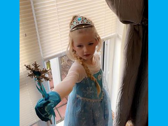 Skyla Mai is dressed as Elsa