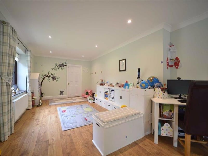 This stunning home with a beautiful garden in Maidwell, complete with a swimming pool and cinema room is on the market for a bargain price of less than 800,000. 
Listed by Richard Greener and marketed by Rightmove.