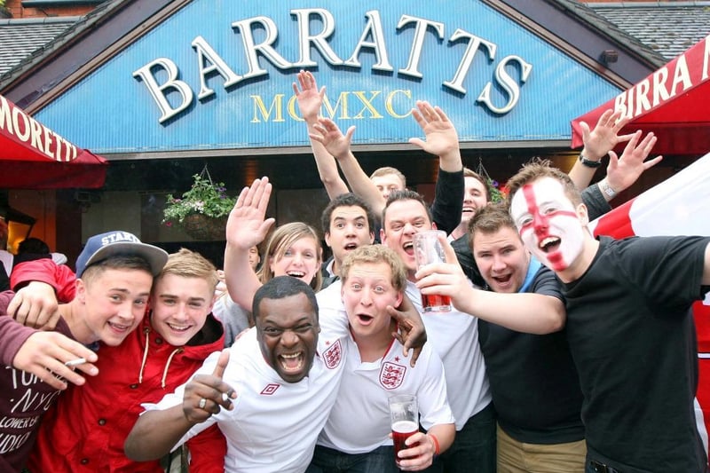 Excitement mounts at the Barratt Club, Northampton, ahead of England's first game of the 2012 tournament against France