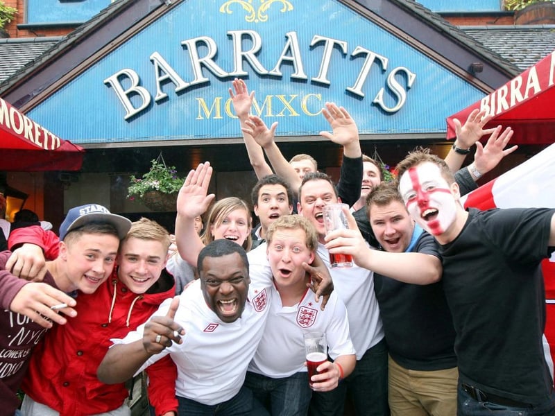 Excitement mounts at the Barratt Club, Northampton, ahead of England's first game of the 2012 tournament against France