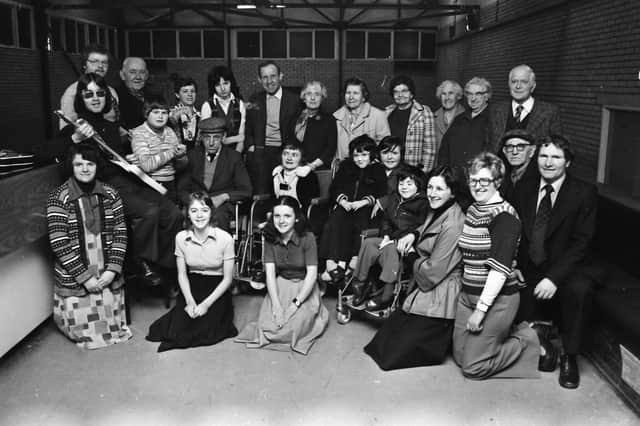 Group pictured at a Christmas party in Brooke Park Youth Club. The party was organised by youth leaders Breidge Gallagher, Ann McCallion and Manus McCallion who are in the front of the photographe on the right.