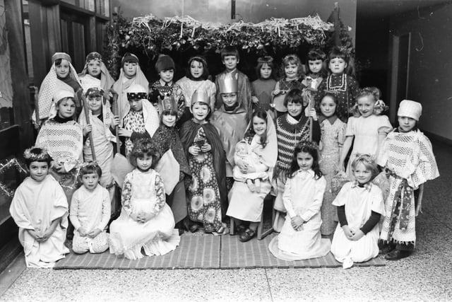 Primary 3 pupils of Rosemount Primary School who took took part in the school’s nativity play in December 1976.