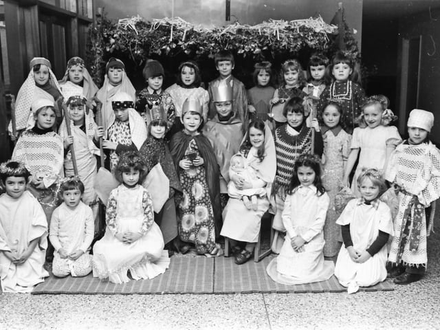 Primary 3 pupils of Rosemount Primary School who took took part in the school’s nativity play in December 1976.