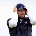 Peter Uihlein of the United States reacts on the 16th hole during daytTwo of the Alfred Dunhill Links Championship. (Photo by Richard Heathcote/Getty Images)