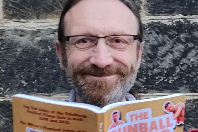 Richard with his new book, The Punball Wizard.
