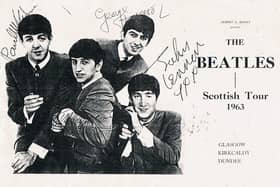 A signed copy of a programme for The Beatles gigs in Kirkcaldy (Pic: Submitted)