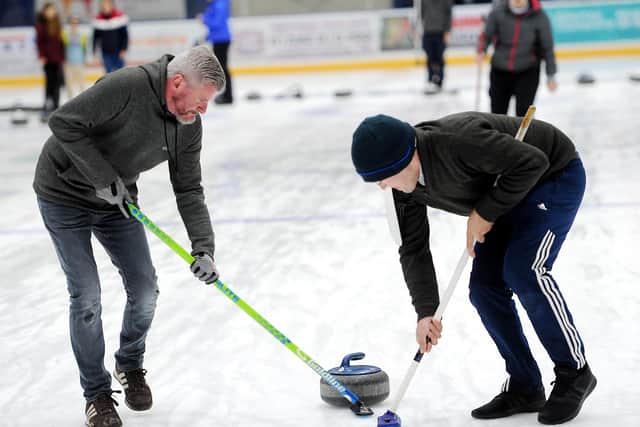 A curling taster session at Fife Ice Arena (Pic: Fife Photo Agency)