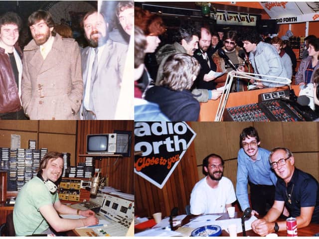 Radio Forth DJs from the past including Nazareth in the Kirkcaldy store (Pics: John Murray)