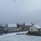 The snowy scene in Kirkcaldy