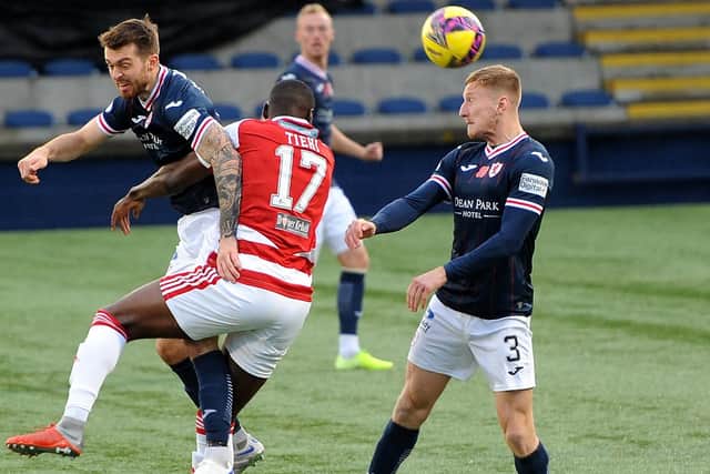 Liam Dick (right) and Brad Spencer (left) are both about to go out of contract at Raith Rovers (Pic Fife Photo Agency)
