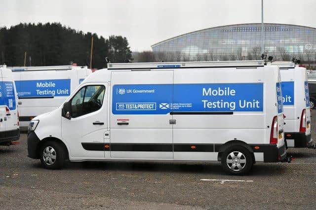 A mobile testing unit. Pic: John Devlin.