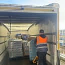 Fife Council staff helped the Cottage Centre team collect food items from Tesco Fire Station Dunfermline this week.