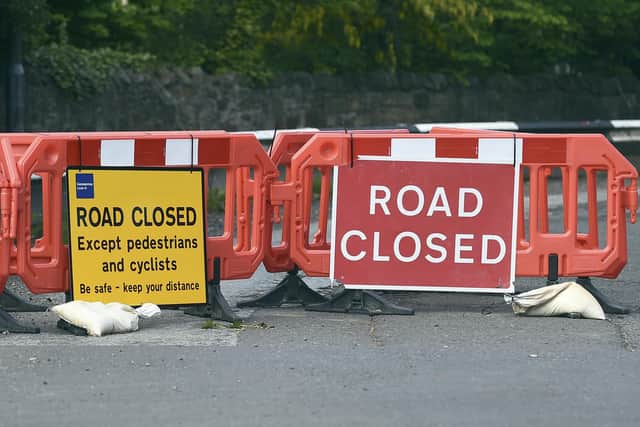 The closures will take place overnight next weekend