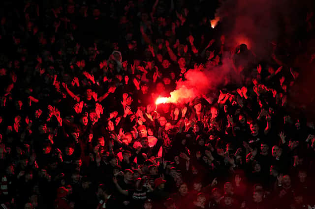 Raith supporters have been warned by the club's board not to bring flares to matches (Generic fans photograph by Peter Summers/Getty Images)