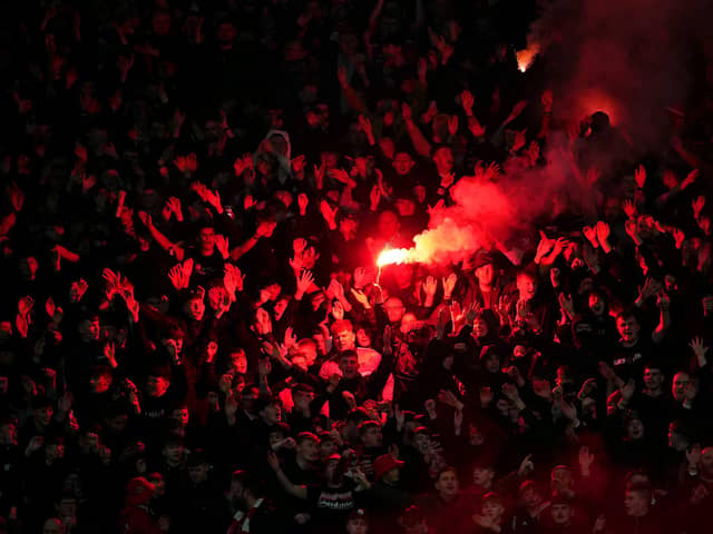 Raith supporters have been warned by the club's board not to bring flares to matches (Generic fans photograph by Peter Summers/Getty Images)