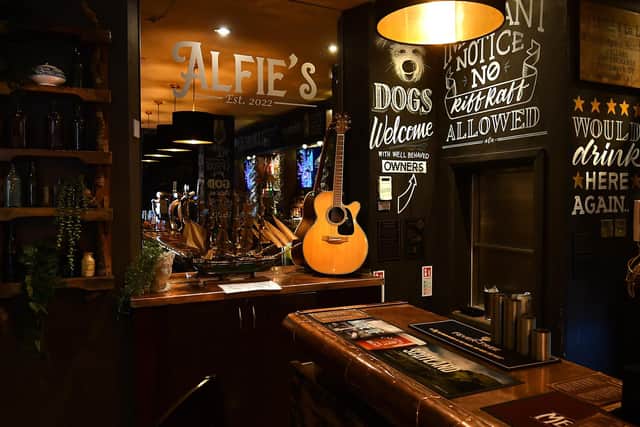 Inside Alfie's Bar where Lauren Hutchison has taken over at the helm (Pic:  Fife Photo Agency)